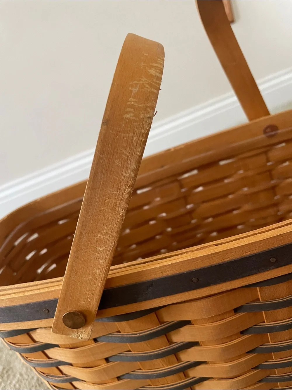Longaberger 1998 Cherished Memories basket Blue